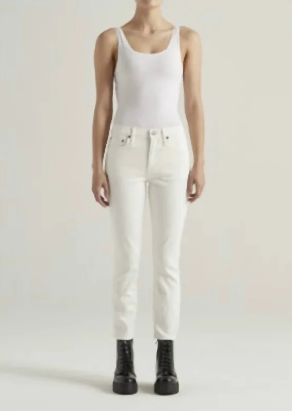 Tapered trousers – Trousers that narrow toward the ankle, creating a more fitted, streamlined look.Tapered trousers – Trousers that narrow toward the ankle, creating a more fitted, streamlined look.Tapered trousers – Trousers that narrow toward the ankle, creating a more fitted, streamlined look.Bree Mid Rise Straight Crop Jean In Optic White Tapered trousers – Trousers that narrow toward the ankle, creating a more fitted, streamlined look.Tapered trousers – Trousers that narrow toward the ankle, creating a more fitted, streamlined look.Tapered trousers – Trousers that narrow toward the ankle, creating a more fitted, streamlined look.Bree Mid Rise Straight Crop Jean In Optic White