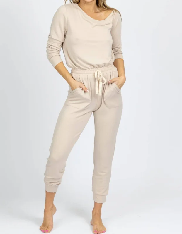Tapered trousers – Trousers that narrow toward the ankle, creating a more fitted, streamlined look.Tapered trousers – Trousers that narrow toward the ankle, creating a more fitted, streamlined look.Tapered trousers – Trousers that narrow toward the ankle, creating a more fitted, streamlined look.Butter Soft Drawstring Jumpsuit In Taupe Tapered trousers – Trousers that narrow toward the ankle, creating a more fitted, streamlined look.Tapered trousers – Trousers that narrow toward the ankle, creating a more fitted, streamlined look.Tapered trousers – Trousers that narrow toward the ankle, creating a more fitted, streamlined look.Butter Soft Drawstring Jumpsuit In Taupe