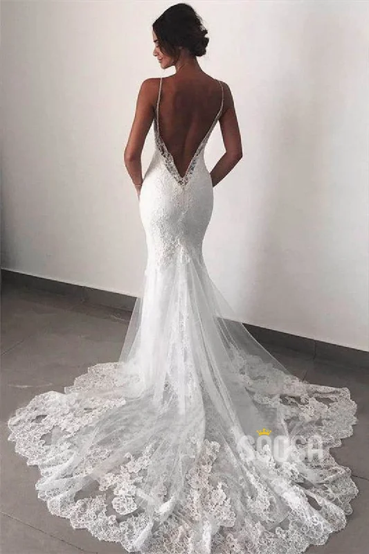 Sheath dress – Form-fitting dress that hugs the body and typically hits just above or at the knee.Sheath dress – Form-fitting dress that hugs the body and typically hits just above or at the knee.Chic Spaghetti Straps V-neck Lace Wedding Dress Backless Mermaid Wedding Gowns QW2092 Sheath dress – Form-fitting dress that hugs the body and typically hits just above or at the knee.Sheath dress – Form-fitting dress that hugs the body and typically hits just above or at the knee.Chic Spaghetti Straps V-neck Lace Wedding Dress Backless Mermaid Wedding Gowns QW2092