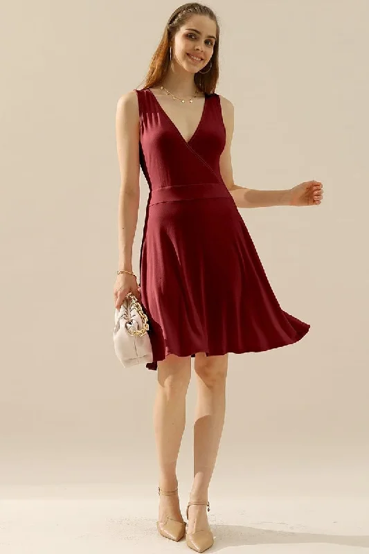 Midi dress – Dress that falls to the mid-calf, giving a balanced, modest, yet stylish appearance.Midi dress – Dress that falls to the mid-calf, giving a balanced, modest, yet stylish appearance.DEEP V NECK SLEEVELESS SWING FLOUNCE DRESSES Midi dress – Dress that falls to the mid-calf, giving a balanced, modest, yet stylish appearance.Midi dress – Dress that falls to the mid-calf, giving a balanced, modest, yet stylish appearance.DEEP V NECK SLEEVELESS SWING FLOUNCE DRESSES