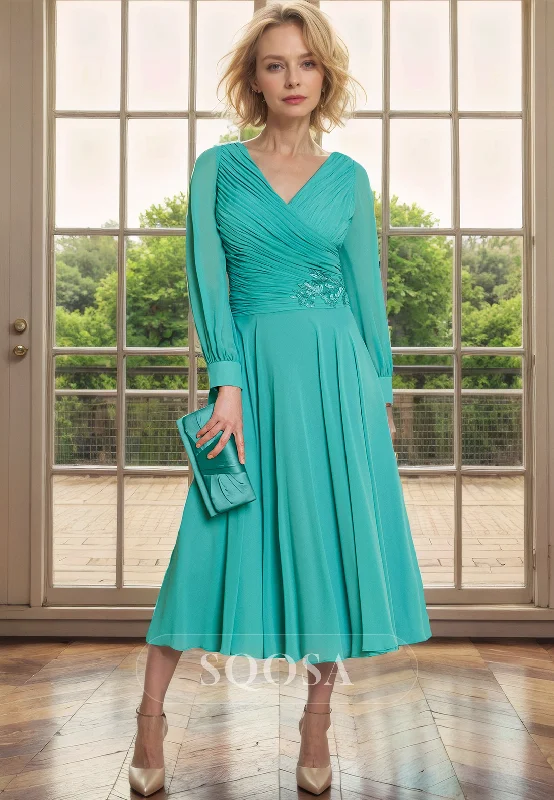 Peplum dress – Dress with a flared ruffle or extra fabric at the waist, adding volume and shaping to the lower half.Peplum dress – Dress with a flared ruffle or extra fabric at the waist, adding volume and shaping to the lower half.A Line V neck Chiffon Pleats Long Sleeves Mother of the Bride Dress Tea Length Cocktail Dress Peplum dress – Dress with a flared ruffle or extra fabric at the waist, adding volume and shaping to the lower half.Peplum dress – Dress with a flared ruffle or extra fabric at the waist, adding volume and shaping to the lower half.A Line V neck Chiffon Pleats Long Sleeves Mother of the Bride Dress Tea Length Cocktail Dress