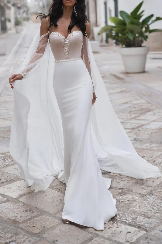 Sundress – Light, sleeveless dress typically worn in warm weather, often made from cotton or linen.Sundress – Light, sleeveless dress typically worn in warm weather, often made from cotton or linen.Mermaid Wedding Dress Sweetheart Beads Boho Wedding Gowns with Detachable Shawl QW2271 Sundress – Light, sleeveless dress typically worn in warm weather, often made from cotton or linen.Sundress – Light, sleeveless dress typically worn in warm weather, often made from cotton or linen.Mermaid Wedding Dress Sweetheart Beads Boho Wedding Gowns with Detachable Shawl QW2271