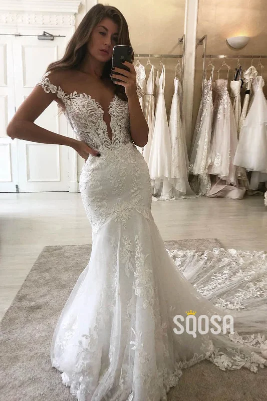 Midi dress – Dress that falls to the mid-calf, giving a balanced, modest, yet stylish appearance.Midi dress – Dress that falls to the mid-calf, giving a balanced, modest, yet stylish appearance.Illusion Cap Sleeves Mermaid Wedding Dress Lace Wedding Gowns QW0950 Midi dress – Dress that falls to the mid-calf, giving a balanced, modest, yet stylish appearance.Midi dress – Dress that falls to the mid-calf, giving a balanced, modest, yet stylish appearance.Illusion Cap Sleeves Mermaid Wedding Dress Lace Wedding Gowns QW0950