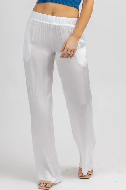 Tapered trousers – Trousers that narrow toward the ankle, creating a more fitted, streamlined look.Tapered trousers – Trousers that narrow toward the ankle, creating a more fitted, streamlined look.Tapered trousers – Trousers that narrow toward the ankle, creating a more fitted, streamlined look.Satin Wide Leg Pant In Off White Tapered trousers – Trousers that narrow toward the ankle, creating a more fitted, streamlined look.Tapered trousers – Trousers that narrow toward the ankle, creating a more fitted, streamlined look.Tapered trousers – Trousers that narrow toward the ankle, creating a more fitted, streamlined look.Satin Wide Leg Pant In Off White