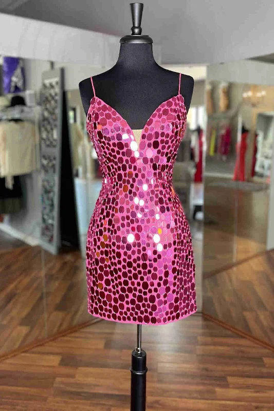Shift dress – Loose, straight-cut dress that doesn't define the waist, offering a more relaxed fit.Shift dress – Loose, straight-cut dress that doesn't define the waist, offering a more relaxed fit.Tight Hot Pink Glass Mirror Sequined Homecoming Dress Shift dress – Loose, straight-cut dress that doesn't define the waist, offering a more relaxed fit.Shift dress – Loose, straight-cut dress that doesn't define the waist, offering a more relaxed fit.Tight Hot Pink Glass Mirror Sequined Homecoming Dress