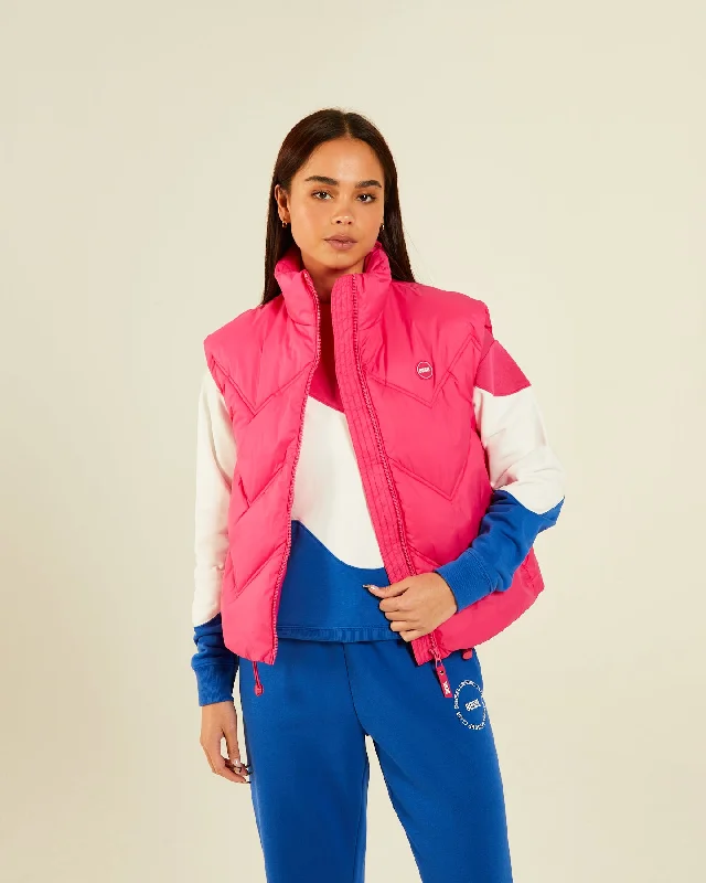 women's waistcoats that are must-haves for the fall and winter seasons.women's waistcoats that are must-haves for the fall and winter seasons.women's waistcoats that are must-haves for the fall and winter seasons.Bo Gilet Pink Yarrow