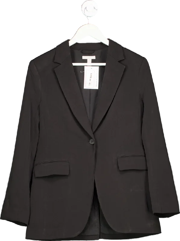 women's blazers with padded shoulderswomen's blazers with padded shoulderswomen's blazers with padded shouldersH&M Black Blazer UK S