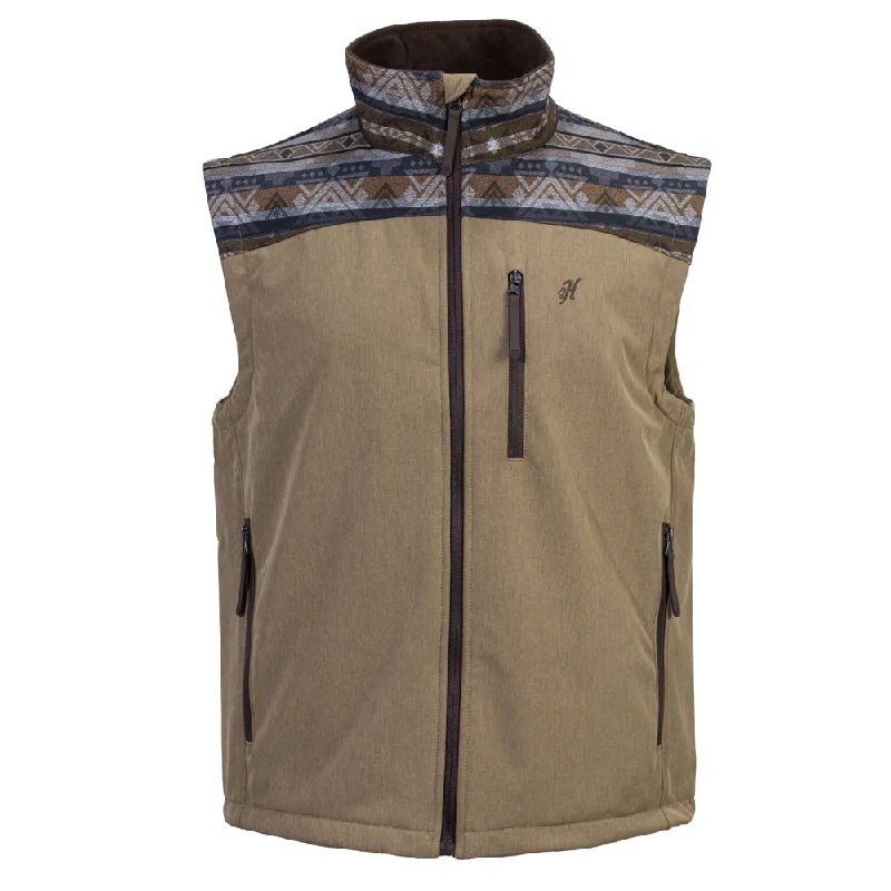 lightweight women's waistcoatslightweight women's waistcoatslightweight women's waistcoats"Hooey Softshell Vest" Tan w/ Tan & Brown Aztec lightweight women's waistcoatslightweight women's waistcoatslightweight women's waistcoats"Hooey Softshell Vest" Tan w/ Tan & Brown Aztec
