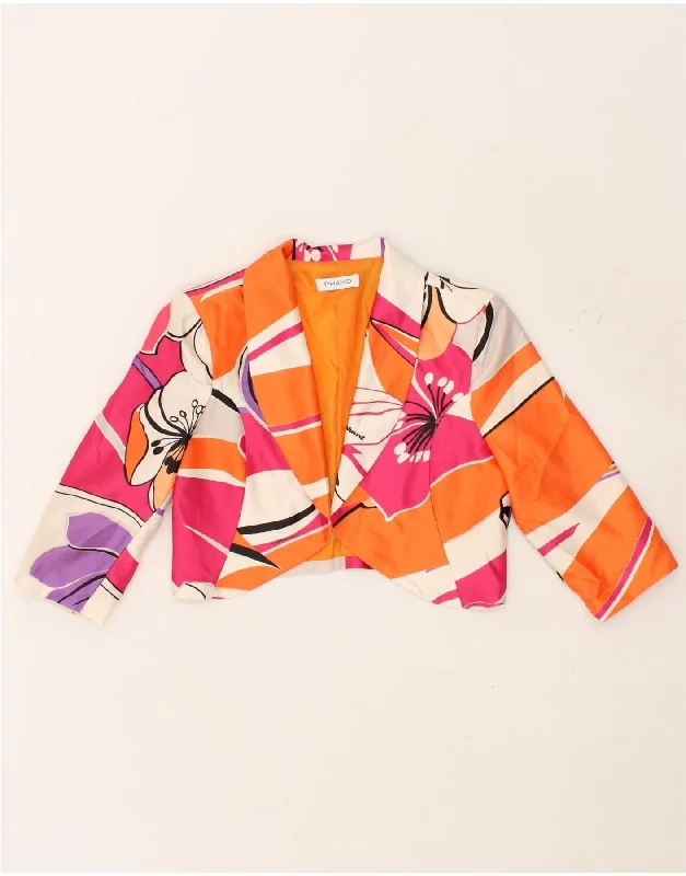 women's blazers for indoor functionswomen's blazers for indoor functionswomen's blazers for indoor functionsPHARD Womens Crop Blazer Jacket UK 10 Small Orange Floral Polyester women's blazers for indoor functionswomen's blazers for indoor functionswomen's blazers for indoor functionsPHARD Womens Crop Blazer Jacket UK 10 Small Orange Floral Polyester