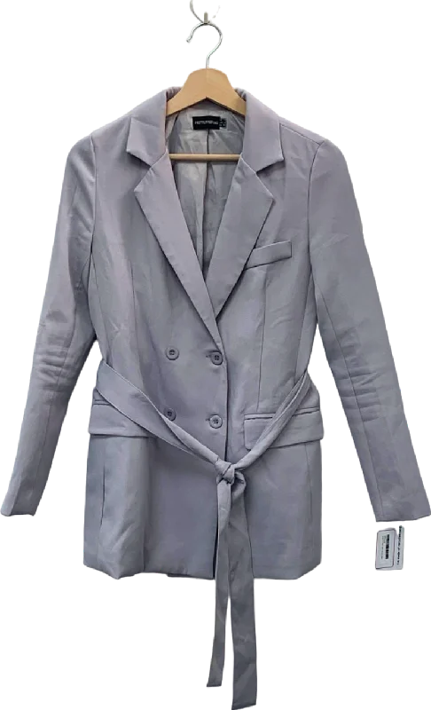 women's blazerswomen's blazerswomen's blazersPRETTYLITTLETHING Grey Double Breasted Blazer with Tie Belt UK 4 women's blazerswomen's blazerswomen's blazersPRETTYLITTLETHING Grey Double Breasted Blazer with Tie Belt UK 4