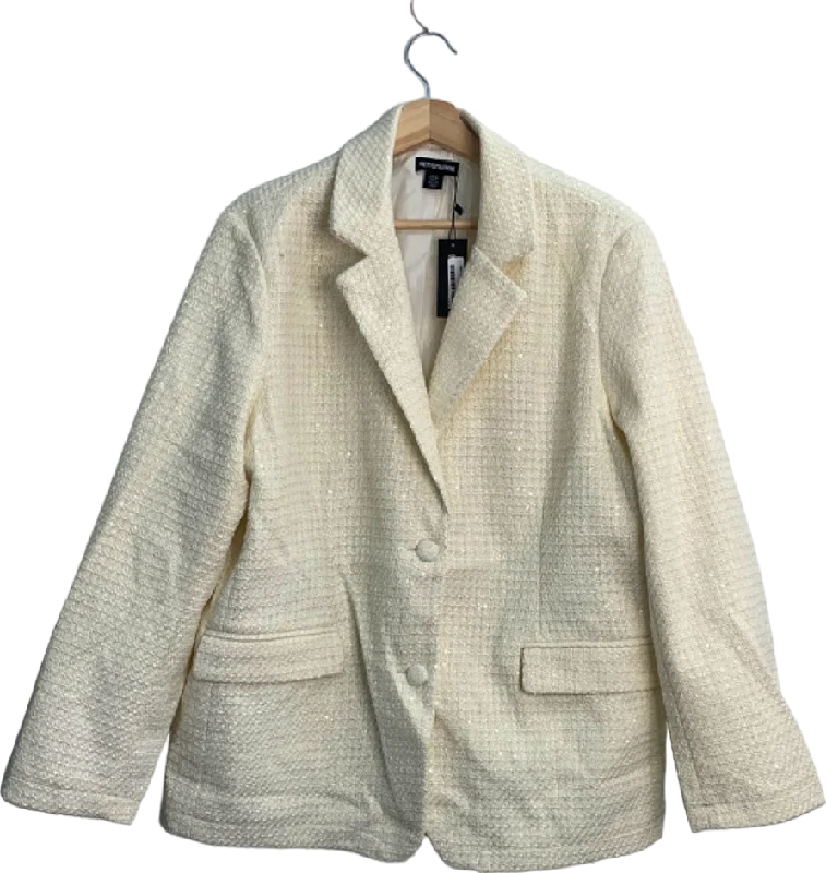women's blazerswomen's blazerswomen's blazersPrettyLittleThing White Glitter Textured Oversized Blazer UK 10 women's blazerswomen's blazerswomen's blazersPrettyLittleThing White Glitter Textured Oversized Blazer UK 10