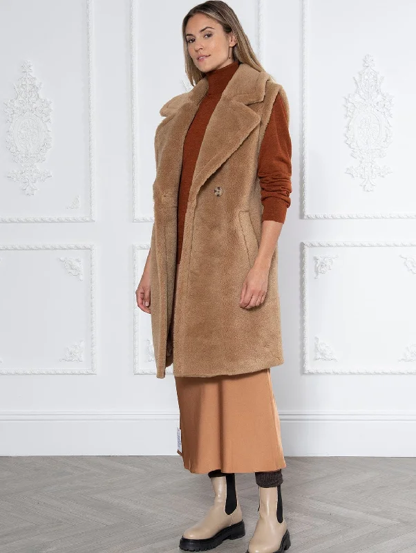 women's waistcoats with zipperswomen's waistcoats with zipperswomen's waistcoats with zippersWeekend Rita Recycled Vegan Shearling Gilet | Camel women's waistcoats with zipperswomen's waistcoats with zipperswomen's waistcoats with zippersWeekend Rita Recycled Vegan Shearling Gilet | Camel
