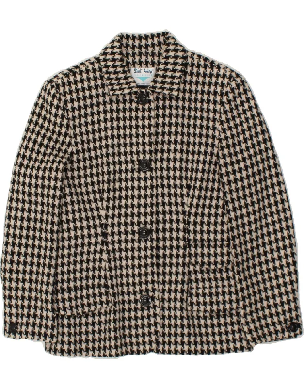 women's blazerwomen's blazerwomen's blazerVINTAGE Womens 4 Button Blazer Jacket IT 44 Medium Black Houndstooth Wool women's blazerwomen's blazerwomen's blazerVINTAGE Womens 4 Button Blazer Jacket IT 44 Medium Black Houndstooth Wool