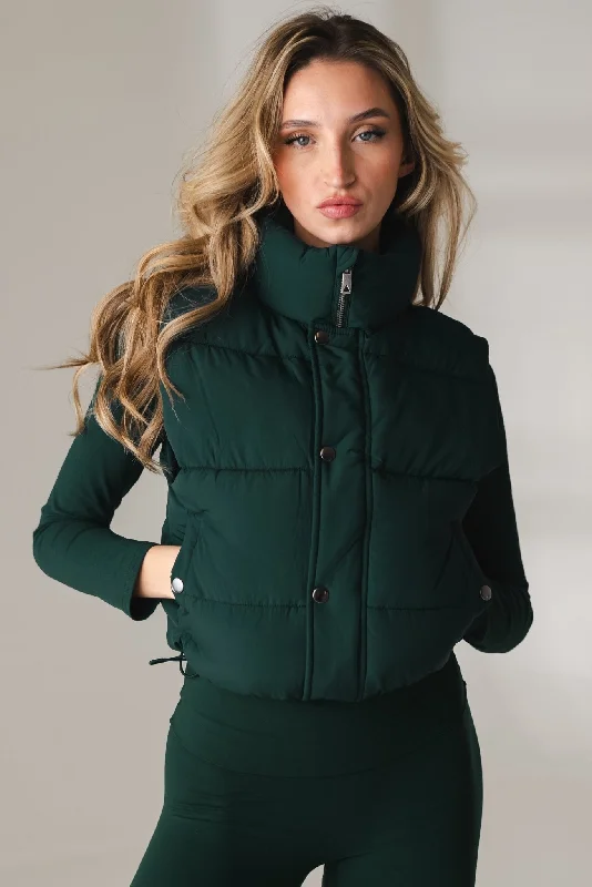 female waistcoatsfemale waistcoatsfemale waistcoatsVitality Puffer Vest - Forest