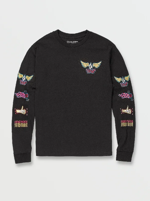Boxy – Loose, straight cut with no shapingBoxy – Loose, straight cut with no shapingLittle Boys Caiden Long Sleeve Tee - Black Boxy – Loose, straight cut with no shapingBoxy – Loose, straight cut with no shapingLittle Boys Caiden Long Sleeve Tee - Black