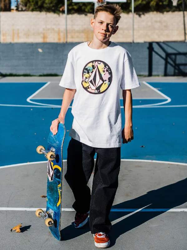 Long sleeve – Full-length sleeve, great for layeringLong sleeve – Full-length sleeve, great for layeringBig Boys Circle Stone Short Sleeve Tee - White Long sleeve – Full-length sleeve, great for layeringLong sleeve – Full-length sleeve, great for layeringBig Boys Circle Stone Short Sleeve Tee - White