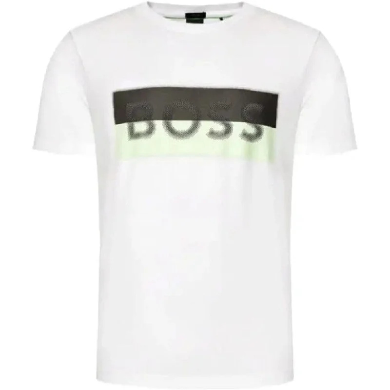 Boxy – Loose, straight cut with no shapingBoxy – Loose, straight cut with no shapingHugo Boss Men's Tee 9 Short Sleeve Crew Neck Cotton T-Shirt White Boxy – Loose, straight cut with no shapingBoxy – Loose, straight cut with no shapingHugo Boss Men's Tee 9 Short Sleeve Crew Neck Cotton T-Shirt White