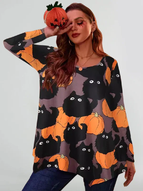 Tie-dye – Colorful, patterned T-shirt created with a tie-dye techniqueTie-dye – Colorful, patterned T-shirt created with a tie-dye techniqueHalloween Cat & Pumpkin Print Asymmetrical Hem Tee Tie-dye – Colorful, patterned T-shirt created with a tie-dye techniqueTie-dye – Colorful, patterned T-shirt created with a tie-dye techniqueHalloween Cat & Pumpkin Print Asymmetrical Hem Tee