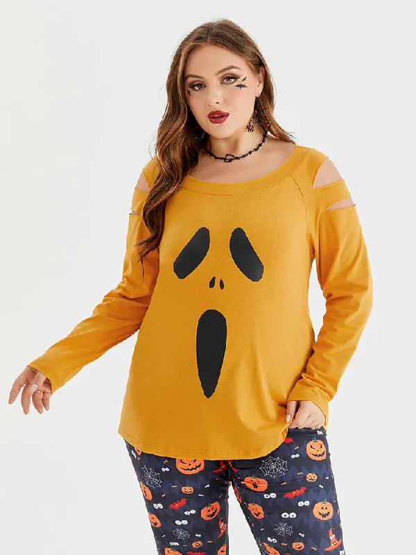 Raglan sleeve – Diagonal seam extending from the underarm to neckline, giving a sporty lookRaglan sleeve – Diagonal seam extending from the underarm to neckline, giving a sporty lookHalloween Print Cut Out Raglan Sleeve Tee Raglan sleeve – Diagonal seam extending from the underarm to neckline, giving a sporty lookRaglan sleeve – Diagonal seam extending from the underarm to neckline, giving a sporty lookHalloween Print Cut Out Raglan Sleeve Tee