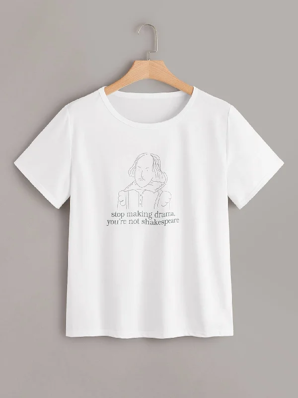 Plain/basic – Solid color, no graphics or designsPlain/basic – Solid color, no graphics or designsPlus Figure And Letter Print Tee Plain/basic – Solid color, no graphics or designsPlain/basic – Solid color, no graphics or designsPlus Figure And Letter Print Tee