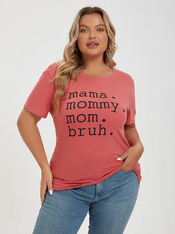 Long sleeve – Full-length sleeve, great for layeringLong sleeve – Full-length sleeve, great for layeringPlus Red Mama Mommy Mom Bruh Graphic Tee Long sleeve – Full-length sleeve, great for layeringLong sleeve – Full-length sleeve, great for layeringPlus Red Mama Mommy Mom Bruh Graphic Tee
