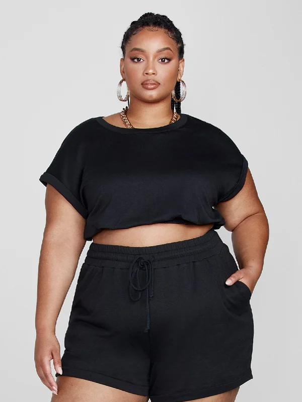 Faded – Pre-washed or faded look for a vintage vibeFaded – Pre-washed or faded look for a vintage vibeJuliette Cropped French Terry Tee Faded – Pre-washed or faded look for a vintage vibeFaded – Pre-washed or faded look for a vintage vibeJuliette Cropped French Terry Tee