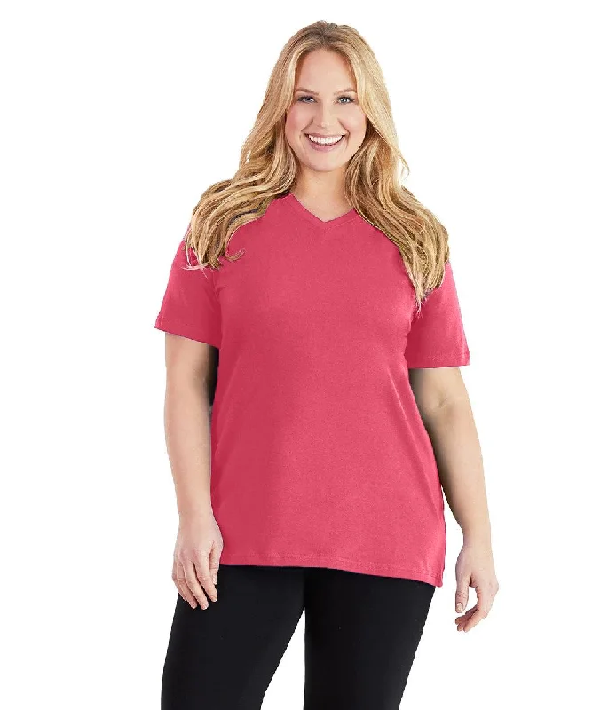 V-neck – V-shaped neckline for a more flattering lookV-neck – V-shaped neckline for a more flattering lookStretch Naturals V-Neck Tee Classic Colors V-neck – V-shaped neckline for a more flattering lookV-neck – V-shaped neckline for a more flattering lookStretch Naturals V-Neck Tee Classic Colors
