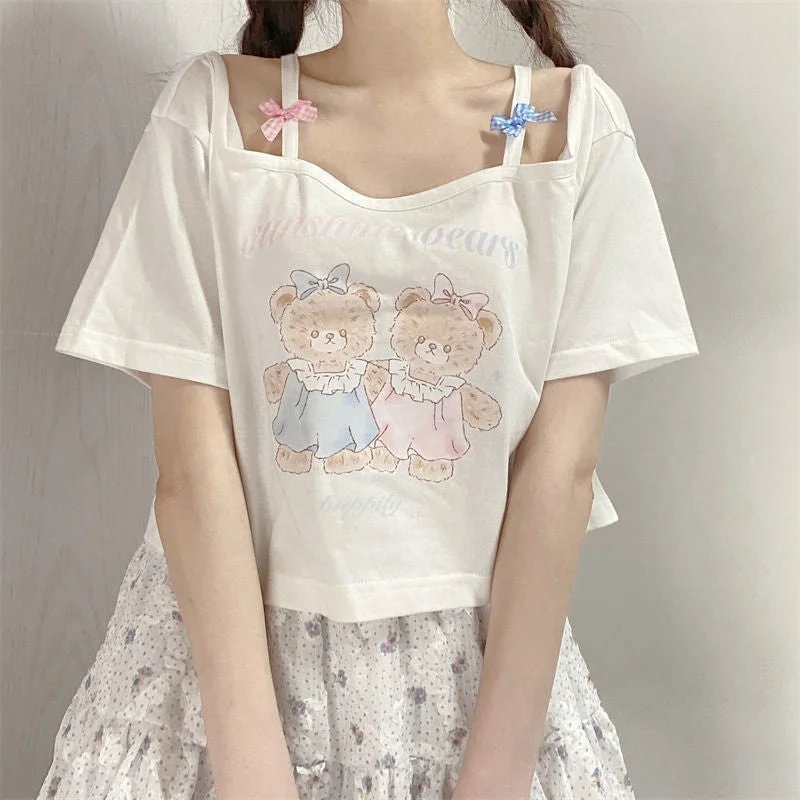Crop – Shortened length, typically above the waistCrop – Shortened length, typically above the waistTeddy Bear Friends Tee Crop – Shortened length, typically above the waistCrop – Shortened length, typically above the waistTeddy Bear Friends Tee