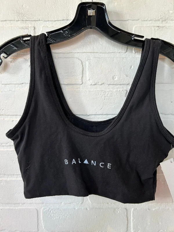 Sports bra with removable padding – Sports bra with padding that can be removed or adjusted for customized support and shape.Sports bra with removable padding – Sports bra with padding that can be removed or adjusted for customized support and shape.Black Athletic Bra Balance Collection, Size M Sports bra with removable padding – Sports bra with padding that can be removed or adjusted for customized support and shape.Sports bra with removable padding – Sports bra with padding that can be removed or adjusted for customized support and shape.Black Athletic Bra Balance Collection, Size M