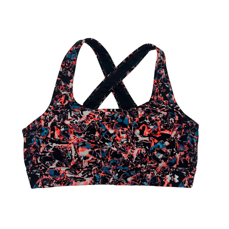 Crossover sports bra – Sports bra with a crossed strap design at the back, offering a stylish and supportive fit.Crossover sports bra – Sports bra with a crossed strap design at the back, offering a stylish and supportive fit.BLACK & RED UNDER ARMOUR ATHLETIC BRA, Size L Crossover sports bra – Sports bra with a crossed strap design at the back, offering a stylish and supportive fit.Crossover sports bra – Sports bra with a crossed strap design at the back, offering a stylish and supportive fit.BLACK & RED UNDER ARMOUR ATHLETIC BRA, Size L