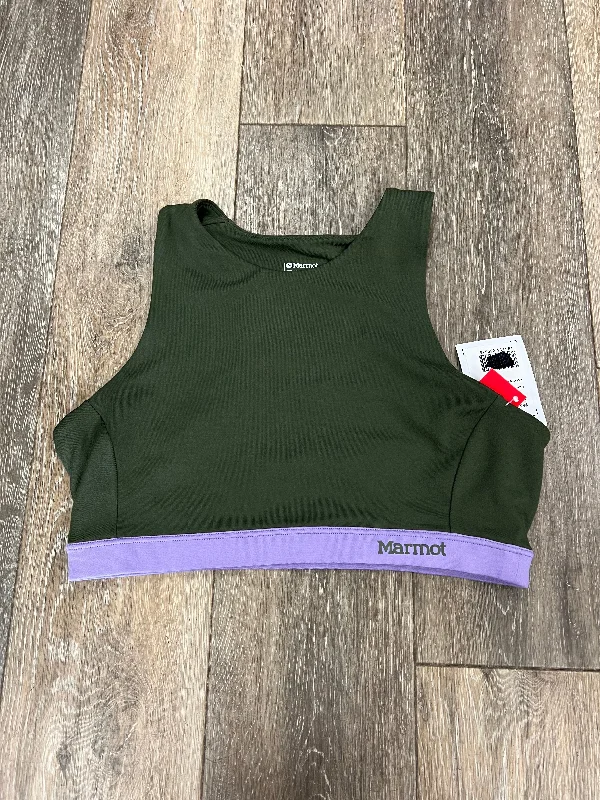 High-impact sports bra – Designed for high-intensity workouts or activities, providing maximum support.High-impact sports bra – Designed for high-intensity workouts or activities, providing maximum support.Green Athletic Bra Marmot, Size M High-impact sports bra – Designed for high-intensity workouts or activities, providing maximum support.High-impact sports bra – Designed for high-intensity workouts or activities, providing maximum support.Green Athletic Bra Marmot, Size M