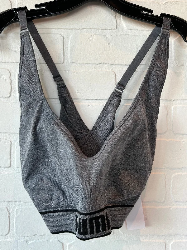 Mesh sports bra – Sports bra with mesh panels or details, promoting airflow and breathability during intense workouts.Mesh sports bra – Sports bra with mesh panels or details, promoting airflow and breathability during intense workouts.Grey Athletic Bra Puma, Size L Mesh sports bra – Sports bra with mesh panels or details, promoting airflow and breathability during intense workouts.Mesh sports bra – Sports bra with mesh panels or details, promoting airflow and breathability during intense workouts.Grey Athletic Bra Puma, Size L