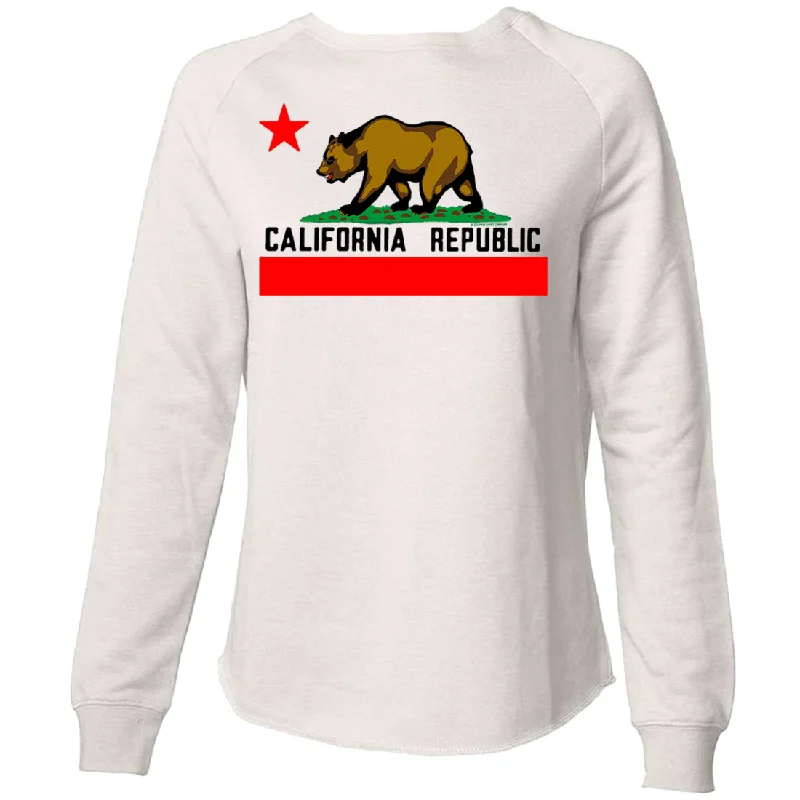 Raglan sleeve hoodie – Hooded sweatshirt with diagonal seam lines extending from the collarRaglan sleeve hoodie – Hooded sweatshirt with diagonal seam lines extending from the collarCalifornia Republic Borderless Bear Flag Black Text Super Soft Crewneck Sweater