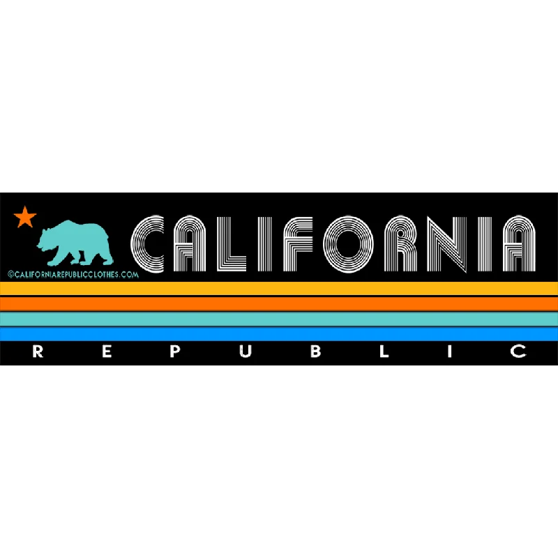Sherpa-lined hoodie – Hoodie lined with faux sheepskin (Sherpa) for extra warmthSherpa-lined hoodie – Hoodie lined with faux sheepskin (Sherpa) for extra warmthCalifornia Republic Vintage Stripe Bumper Sticker Decal
